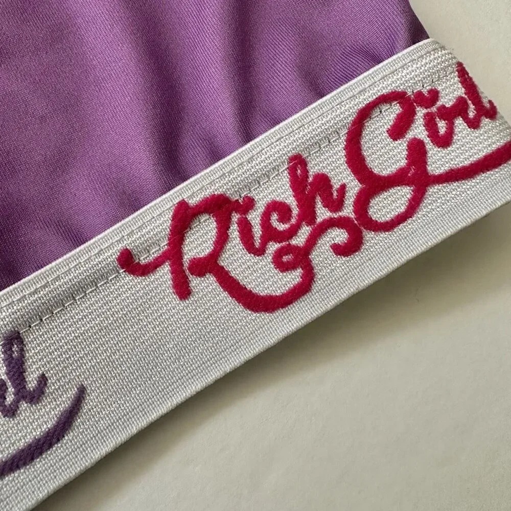 Rich Girl Candy purple sports bra